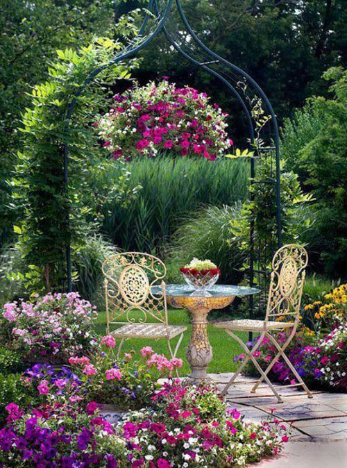 diy-patio-garden-ideas-67_13 Направи Си Сам вътрешен двор градински идеи