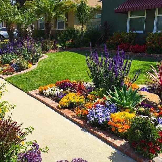 front-yard-flower-garden-designs-80_12 Преден двор цветна градина дизайни