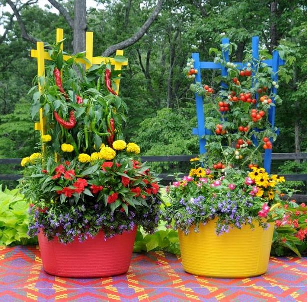 garden-container-planting-ideas-44 Идеи за засаждане на градински контейнери