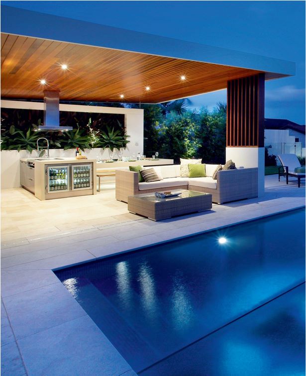 outdoor-pool-area-decorating-ideas-86 Открит басейн зона декоративни идеи