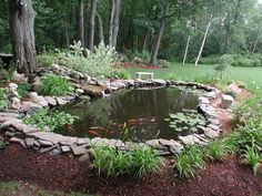 backyard-pond-design-ideas-39_13 Двор езерце дизайн идеи