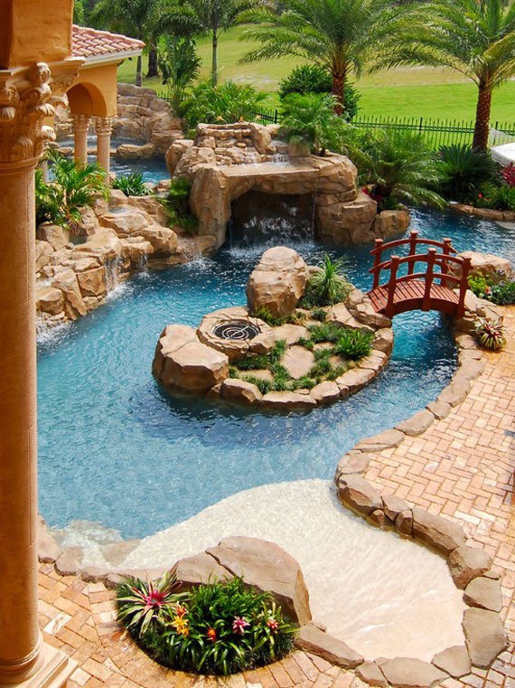 backyard-pond-designs-50_17 Дизайн на езерце в задния двор
