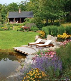 backyard-pond-landscaping-41_14 Двор езерце озеленяване