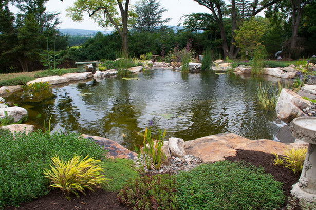 backyard-pond-landscaping-41_4 Двор езерце озеленяване