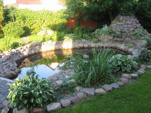 backyard-pond-landscaping-41_6 Двор езерце озеленяване