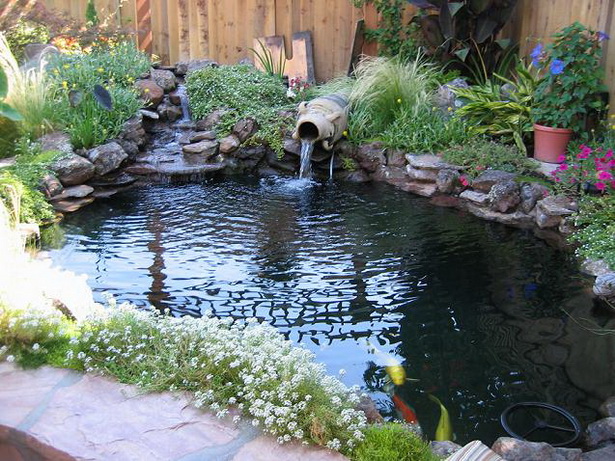 backyard-pond-waterfall-ideas-55_16 Двор езерце водопад идеи