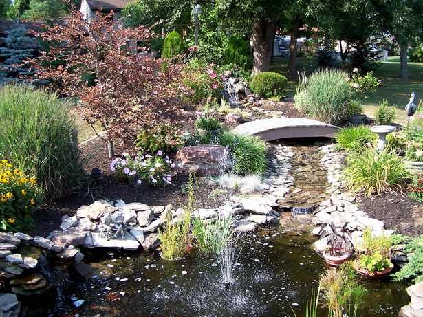 backyard-water-pond-ideas-96_10 Двор вода езерце идеи