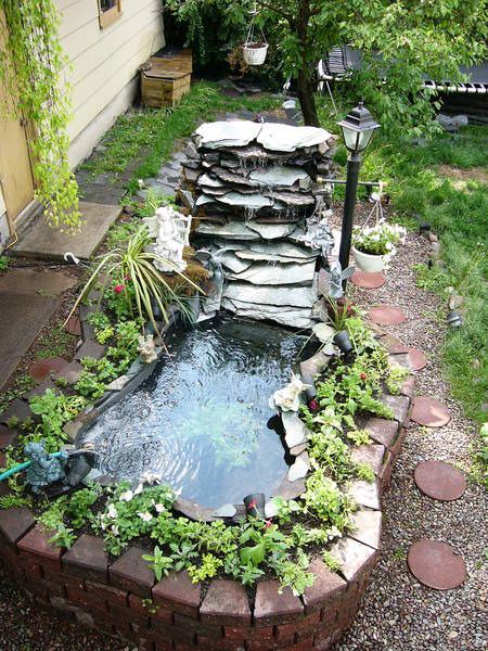 building-a-garden-pond-with-waterfall-84_17 Изграждане на градинско езерце с водопад
