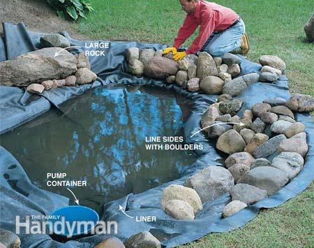 building-a-garden-pond-with-waterfall-84_18 Изграждане на градинско езерце с водопад