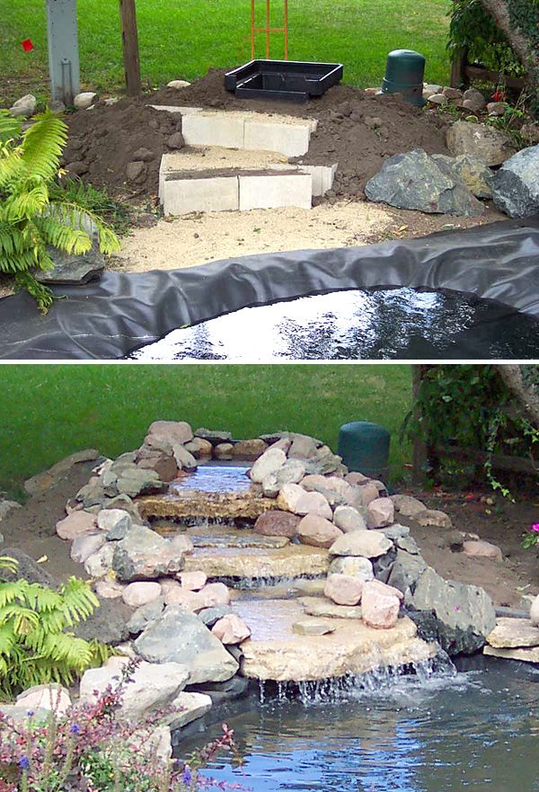 building-a-garden-pond-with-waterfall-84_4 Изграждане на градинско езерце с водопад
