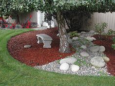 landscaping-ideas-with-stone-and-mulch-11_17 Идеи за озеленяване С камък и мулч