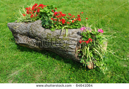 log-flower-bed-73_5 Лог цвете легло