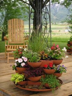 patio-herb-garden-containers-12 Вътрешен двор билкова градина контейнери