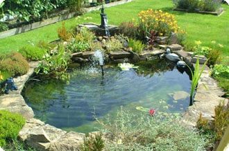 Езерце градина