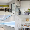 Снимки на кухненски таван светлини