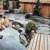 Японски кой езерце градина дизайн